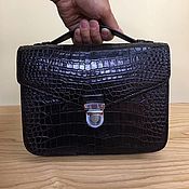 Сумки и аксессуары handmade. Livemaster - original item Men`s purse made of crocodile skin, black color!. Handmade.