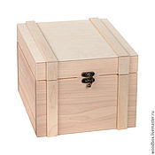 Материалы для творчества handmade. Livemaster - original item 232118L box chest with slats under decoupage painting. Handmade.