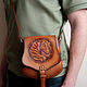 Сумка через плечо с тиснением из натуральной кожи. Сумка через плечо. SMV Leathercraft изделия из кожи. Интернет-магазин Ярмарка Мастеров.  Фото №2
