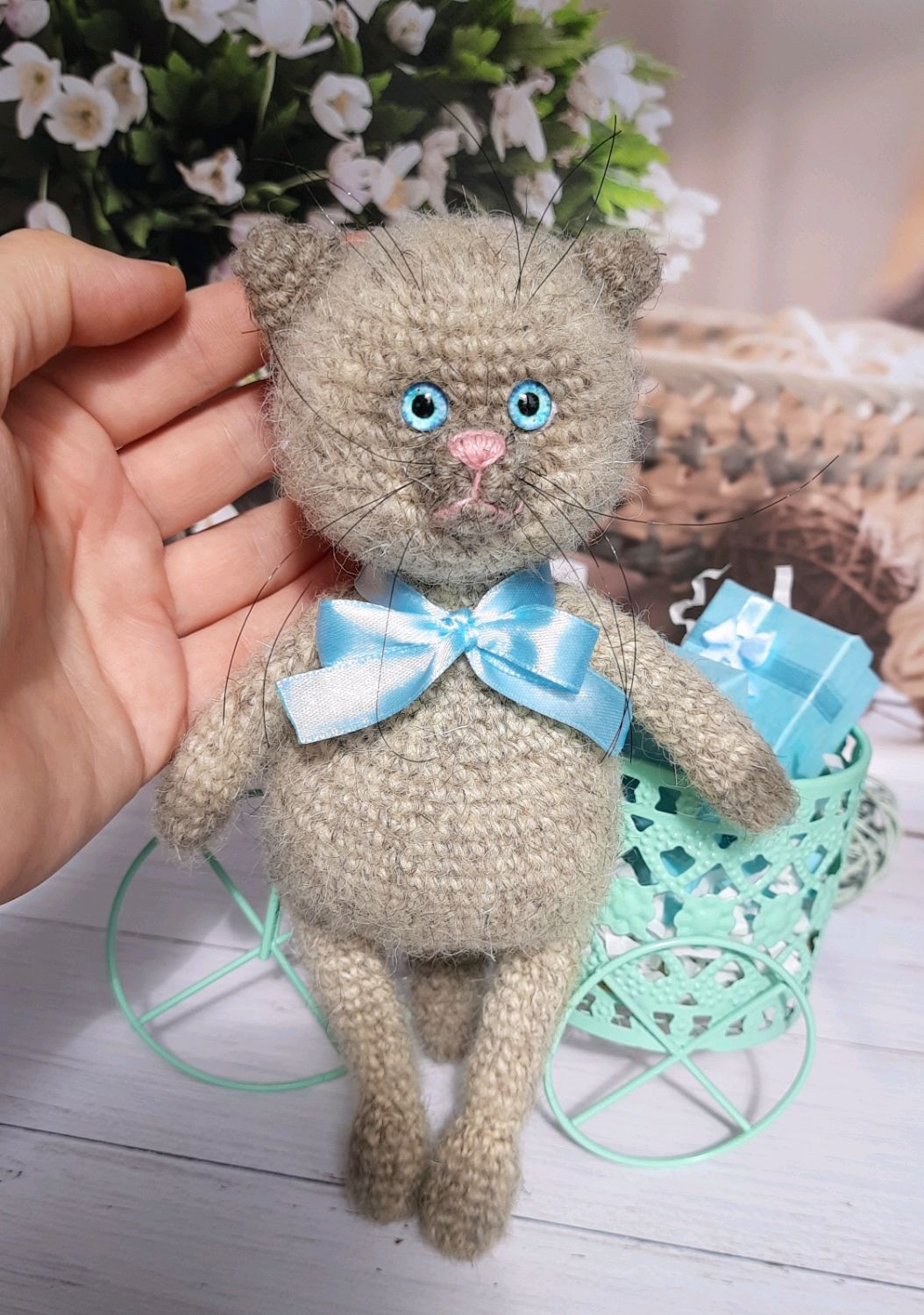 Кот вязаная игрушка в интернет-магазине на Ярмарке Мастеров | Амигуруми ...