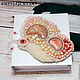 Embroidered brooch-butterfly Emily. Brooches. Fabulous decoration (shpigajewelry). Online shopping on My Livemaster.  Фото №2