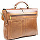 Leather briefcase light brown. Brief case. Russian leather Guild. Online shopping on My Livemaster.  Фото №2