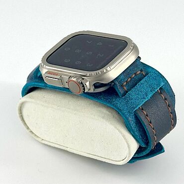 Украшения ручной работы. Ярмарка Мастеров - ручная работа Ремешок для Apple Watch ручной работы из натуральной кожи. Handmade.