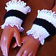 Комплект аксессуаров / воротничок и манжеты/ белый хлопок. Воротнички. ERIO SHOP. Ярмарка Мастеров.  Фото №4