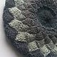 Grey knitted beret
