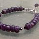 Silver bracelet with charoite and spinel. Bead bracelet. Ludmila-Stones (Ludmila-Stones). My Livemaster. Фото №6