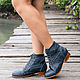 Womens leather boots Megan. Women's shoes for spring and autumn, Boots, Denpasar,  Фото №1