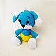 Blue puppy in a diaper, Stuffed Toys, Gukovo,  Фото №1