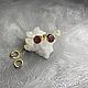 Earrings with a quartz Druze Perfect image, Stud earrings, Moscow,  Фото №1