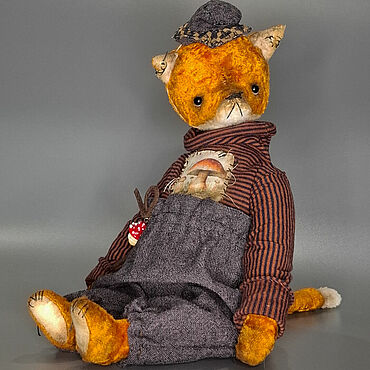 Куклы и игрушки ручной работы. Ярмарка Мастеров - ручная работа Лиса тедди. Handmade.