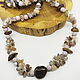 Order Long Latte Beads for Ladies (agate, chalcedony) 94 cm. Selberiya shop. Livemaster. . Beads2 Фото №3
