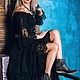  Юбка и блузка "Black lace", БОХО, кружево хлопок. Костюмы. Наталья Лелякова. Интернет-магазин Ярмарка Мастеров.  Фото №2