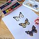 Order  Butterflies watercolor. vettochka. Livemaster. . Pictures Фото №3