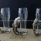 Set of beer glasses. Wine Glasses. muzhskie-podarki. Online shopping on My Livemaster.  Фото №2