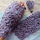 Order Schemes for knitting: MK knitting mitts ' twilight rose'. 'Irish lace'  Elena. Livemaster. . Knitting patterns Фото №3
