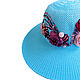 Hat FLOWER round blue, Hats1, Nizhny Novgorod,  Фото №1
