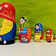 Матрешки деревенские 5 мест. Матрешки. Наталья Абрамова. Ярмарка Мастеров.  Фото №4