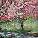Order Painting Blooming Garden Landscape with blooming trees Spring. olga-klim (olga-klim). Livemaster. . Pictures Фото №3
