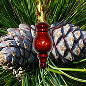 Украшения handmade. Livemaster - original item Cedar wood aroma bottle for essential oils WP43. Handmade.