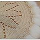 Order Mat Christmas knitted with fur Flower shaman. knitted handmade rugs (kovrik-makrame). Livemaster. . Carpets Фото №3