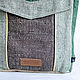 Backpack made of hemp Swayambu green. Backpacks. Hemp bags and yarn | Alyona Larina (hempforlife). Online shopping on My Livemaster.  Фото №2