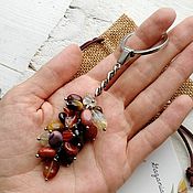 Сумки и аксессуары handmade. Livemaster - original item Birthday gift Keychain talisman made of natural stones. Handmade.