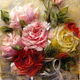 Картина из шерсти Букет из роз, Картины, Санкт-Петербург,  Фото №1