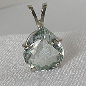 Украшения handmade. Livemaster - original item Aquamarine 4.15 carat Natural Pendant 925 Silver. Handmade.
