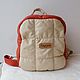 Backpack leather Puffy to order, Backpacks, Noginsk,  Фото №1