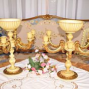 Винтаж handmade. Livemaster - original item Antique candelabra lamps.Italy.. Handmade.