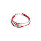 Fuchsia bracelet 'Flirt' leather bracelet, silver bracelet 2022. Cord bracelet. Irina Moro. Online shopping on My Livemaster.  Фото №2