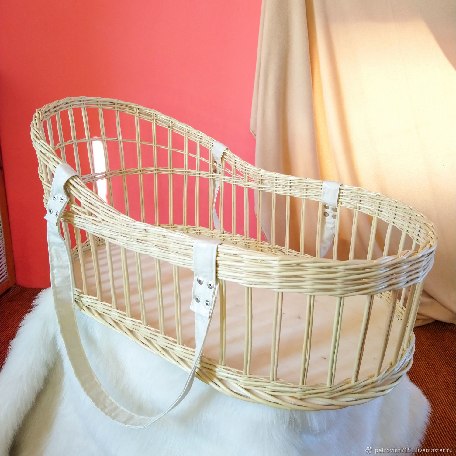 wicker bassinet bedding