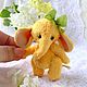 Солнечный слоник (6 см). Тедди Зверята. teddy_and_toys. Ярмарка Мастеров.  Фото №4