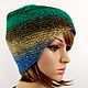Knitted women's hat cap or lapel. Caps. UrbanStyleKnit (usknits). My Livemaster. Фото №5