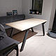Стол - трансформер "FLAX" 150х60. Столы. DecorinWood. Ярмарка Мастеров.  Фото №5