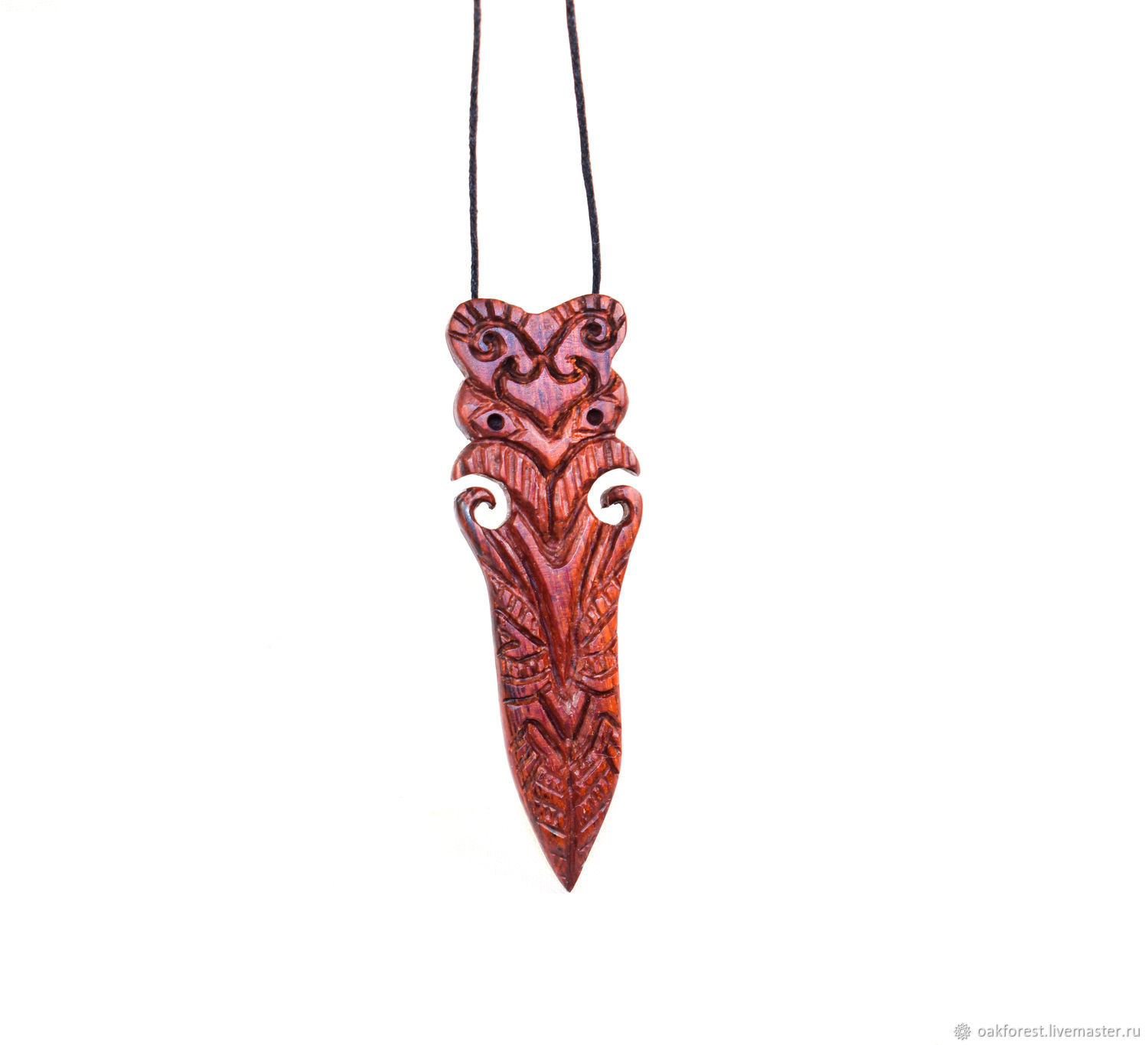 Pendant-Amulet made of wood ' Maori Spear', Pendant, Domodedovo,  Фото №1