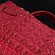 Сумка женская из кожи крокодила IMA0821H1. Сумка через плечо. CrocShop товары из экзотической кожи. Ярмарка Мастеров.  Фото №4