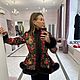 Пальто Цветочные Бусы с песцом отделке. Пальто. Ульяна Смирнова. Интернет-магазин Ярмарка Мастеров.  Фото №2
