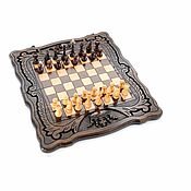 Активный отдых и развлечения handmade. Livemaster - original item Chess Backgammon carved 
