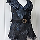 Black Swan vest. The Nuno. Vests. crazywoolLT. Online shopping on My Livemaster.  Фото №2