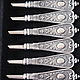 Order Forks for EMPIRE canapes. Set of small diner forks 6 PCs. SILVER SPOONS since 1999. Livemaster. . Gifts Фото №3