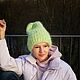 Заказать Шапка вязаная, Шапка из ангоры ручной работы. Belkahats / Шапки, медведи / Мария. Ярмарка Мастеров. . Шапки Фото №3