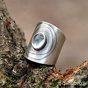 Украшения handmade. Livemaster - original item Wide silver ring 