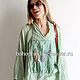 Туника бохо "Мятное лето2". Туники. Boho love. Ярмарка Мастеров.  Фото №14