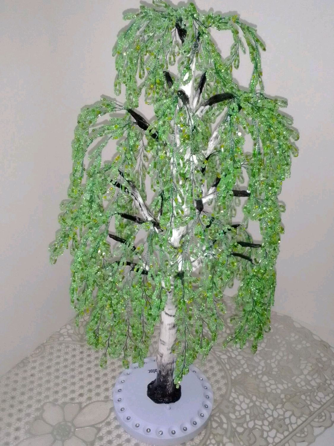 Береза из бисера