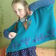 jumper poncho warm knitted Ethnic copyright. Ponchos. Evgenia ManKi. Online shopping on My Livemaster.  Фото №2