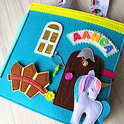 Кукольный домик-сумка, развивающая книжка из фетра