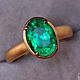 Ring 'Kufia' Emerald. Rings. MJ. Online shopping on My Livemaster.  Фото №2