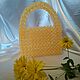 Classic bag: Handbag made of Orange beads. Classic Bag. ludmila7070. Online shopping on My Livemaster.  Фото №2
