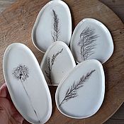 Для дома и интерьера handmade. Livemaster - original item Ceramic saucer without rim. Handmade.